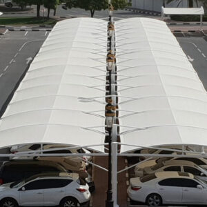 Double Hanging Top Support Cantilever Car Parking Shades